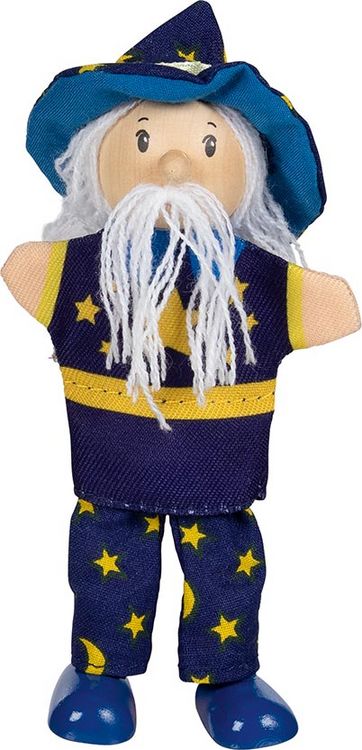 Produktbild: Goki 51526 - Fingerpuppe mit Beinen Zauberer