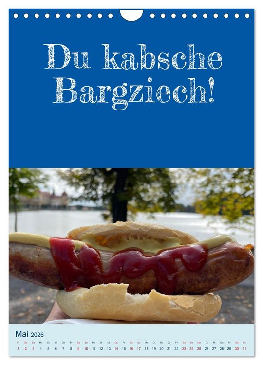 Produktbild: Erzgebirgischer Mundartkalender (Wandkalender 2026 DIN A4 hoch), CALVENDO Monatskalender