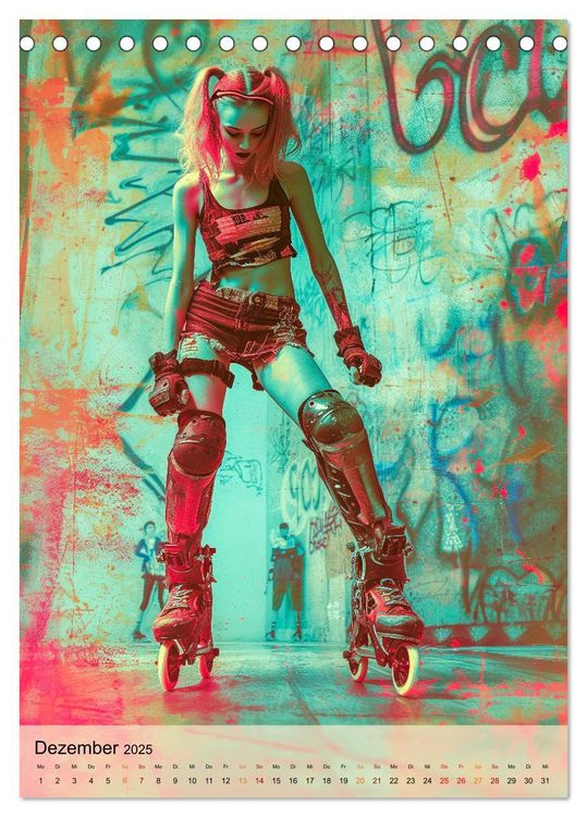 Produktbild: Rollerblades - einfach cool (Tischkalender 2025 DIN A5 hoch), CALVENDO Monatskalender