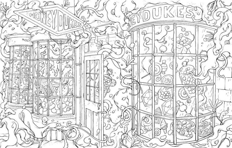 Produktbild: Aus den Filmen zu Harry Potter: Magische Leckereien - Das offizielle Malbuch