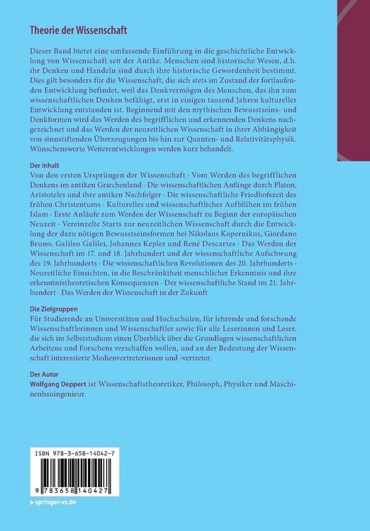Produktbild: Theorie der Wissenschaft