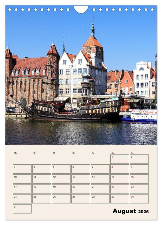 Produktbild: Danzig - Ein Stadtspaziergang (Wandkalender 2026 DIN A4 hoch), CALVENDO Monatskalender