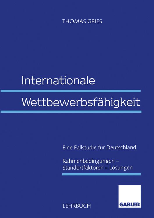 Produktbild: Internationale Wettbewerbsf&auml;higkeit