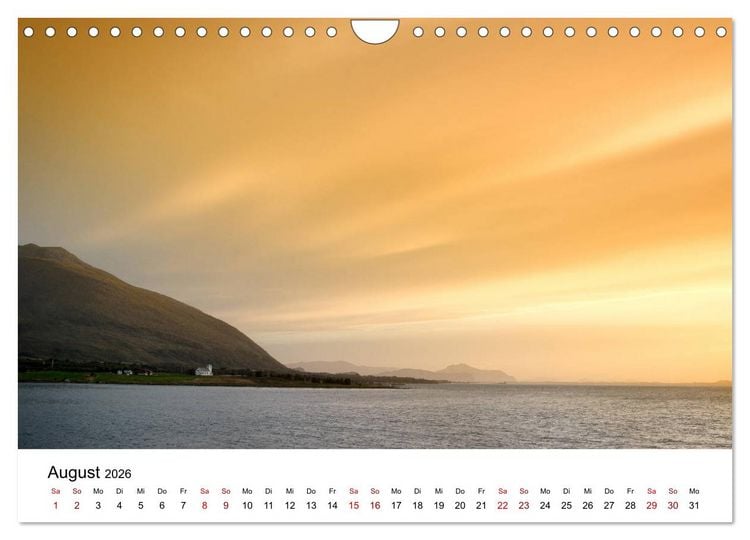 Produktbild: Hurtigruten - Bezaubernde Sch&ouml;nheit der norwegischen K&uuml;ste (Wandkalender 2026 DIN A4 quer), CALVENDO Monatskalender