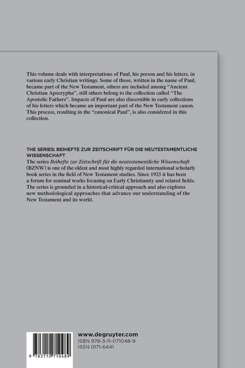 Produktbild: Receptions of Paul in Early Christianity