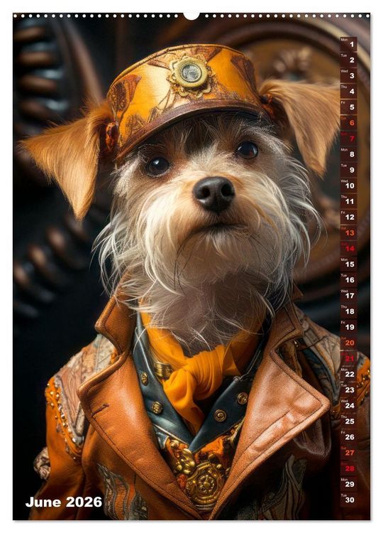 Produktbild: Stylish Dogs (High Quality Premium Wall Calendar 2026 DIN A2 portrait),CALVENDO 12 Month Wall Calendar
