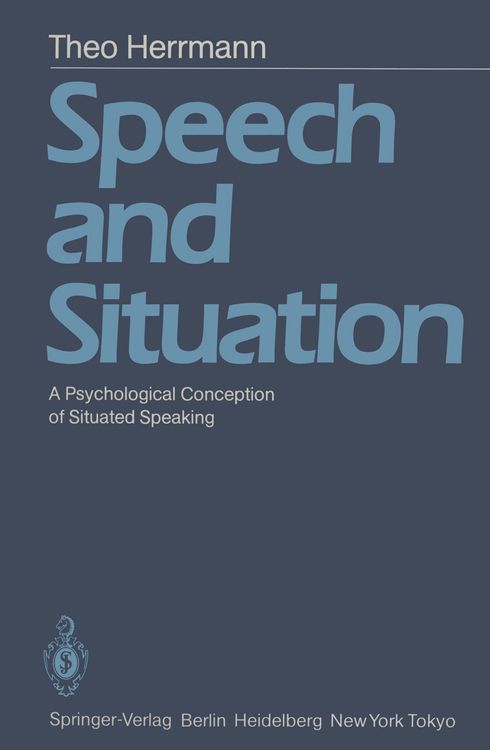 Produktbild: Speech and Situation