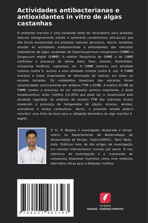 Produktbild: Actividades antibacterianas e antioxidantes in vitro de algas castanhas