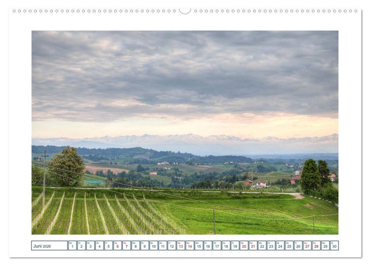 Produktbild: Piemont - am Fu&szlig; der Berge (hochwertiger Premium Wandkalender 2026 DIN A2 quer), Kunstdruck in Hochglanz