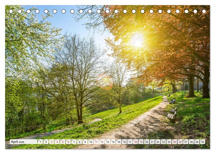 Produktbild: Moin Hamburg - Durch das Jahr an der Elbe (Tischkalender 2026 DIN A5 quer), CALVENDO Monatskalender