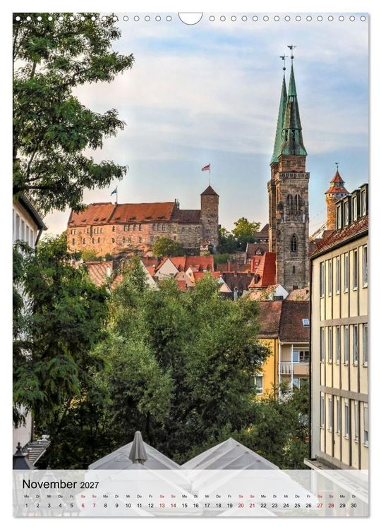 Produktbild: N&uuml;rnberg in Hochformat (Wandkalender 2027 DIN A3 hoch), CALVENDO Monatskalender