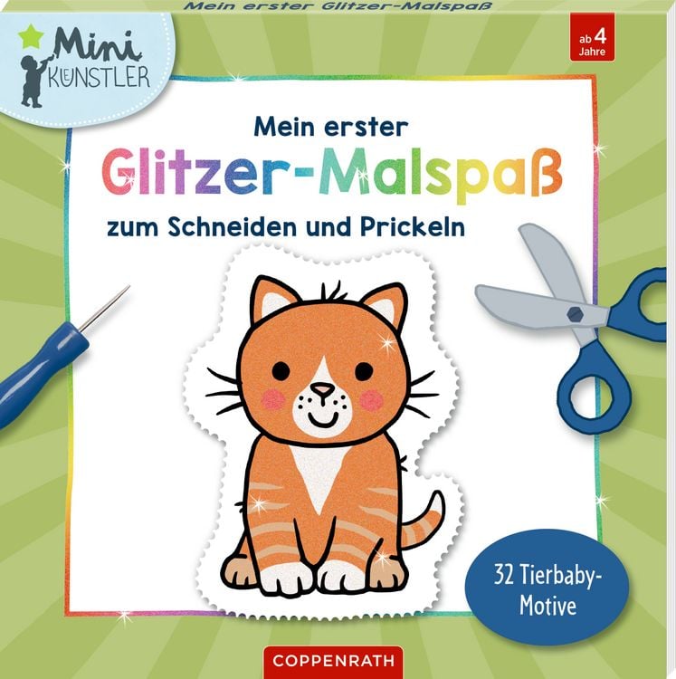 Produktbild: Mein erster Glitzer-Malspa&szlig; zum Schneiden und Prickeln