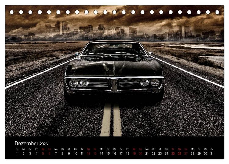 Produktbild: American Automobile (Tischkalender 2026 DIN A5 quer), CALVENDO Monatskalender