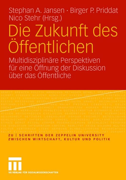 Produktbild: Die Zukunft des &Ouml;ffentlichen