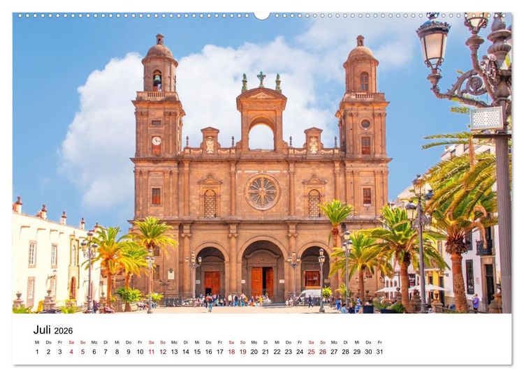 Produktbild: Las Palmas de Gran Canaria - eine gro&szlig;artige Stadt (hochwertiger Premium Wandkalender 2026 DIN A2 quer), Kunstdruck in Hochglanz