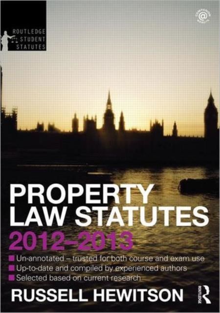 Produktbild: Hewitson, R: Property Law Statutes 2012-2013