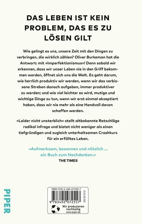 Produktbild: Leider nicht unsterblich