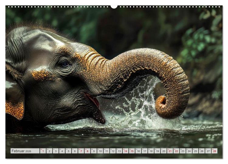 Produktbild: TIERWELT AFRIKA Faszination Wildnis (hochwertiger Premium Wandkalender 2026 DIN A2 quer), Kunstdruck in Hochglanz