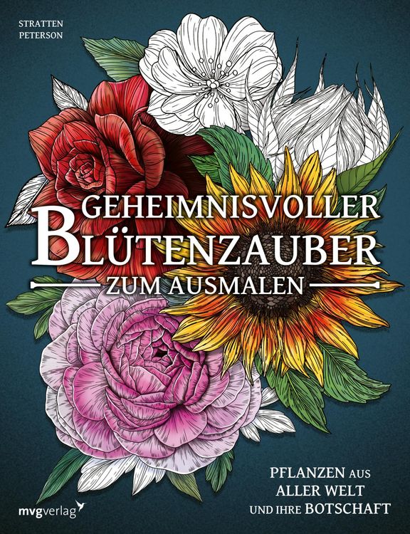 Produktbild: Geheimnisvoller Bl&uuml;tenzauber zum Ausmalen