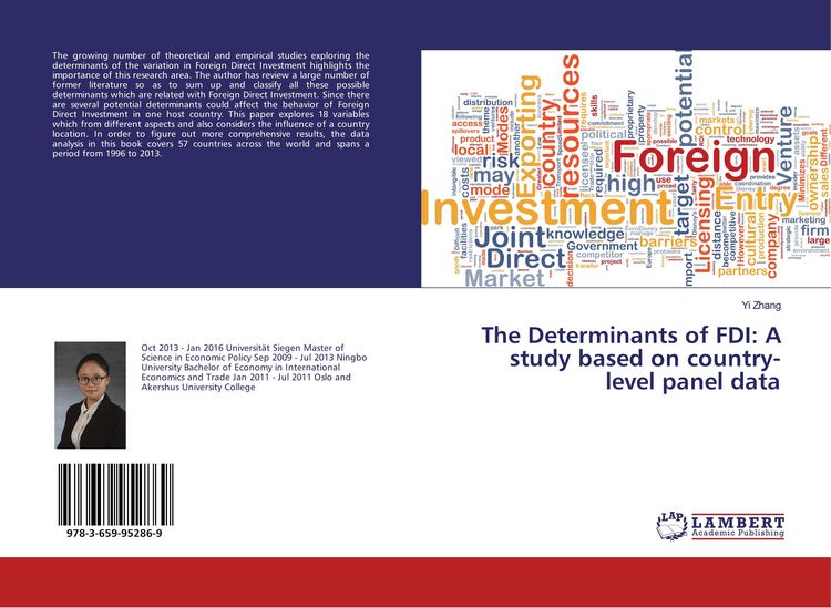Produktbild: The Determinants of FDI: A study based on country-level panel data