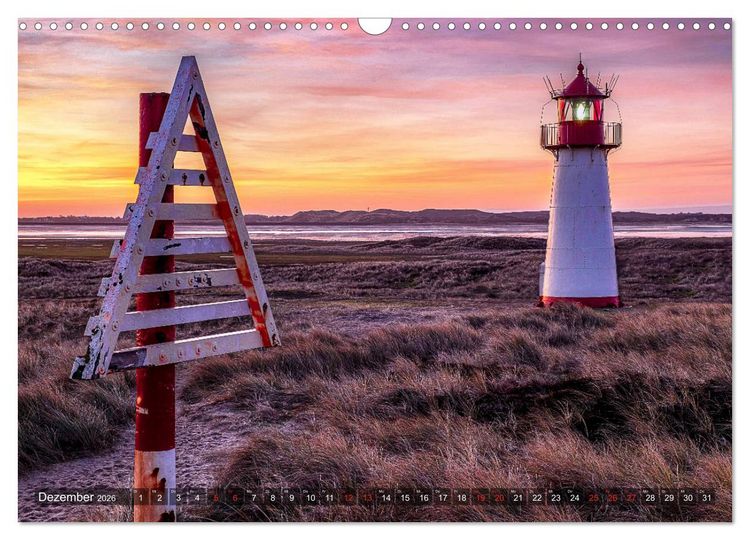 Produktbild: Sylt - Farbige Momente (Wandkalender 2026 DIN A3 quer), CALVENDO Monatskalender