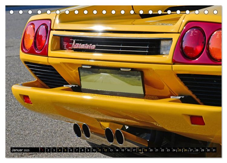 Produktbild: Der Teufel tr&auml;gt Gelb - Lamborghini Diablo (Tischkalender 2025 DIN A5 quer), CALVENDO Monatskalender