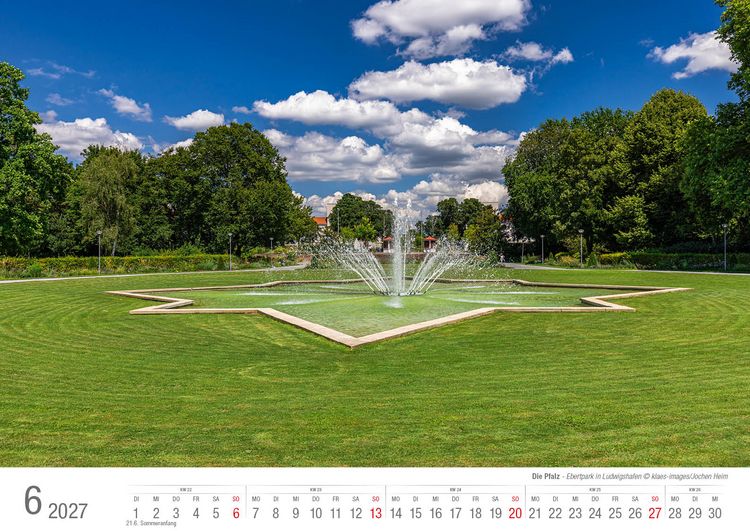 Produktbild: Die Pfalz 2027 Bildkalender A3 Spiralbindung