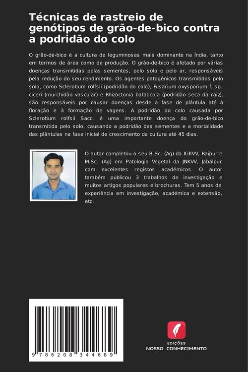Produktbild: T&eacute;cnicas de rastreio de gen&oacute;tipos de gr&atilde;o-de-bico contra a podrid&atilde;o do colo