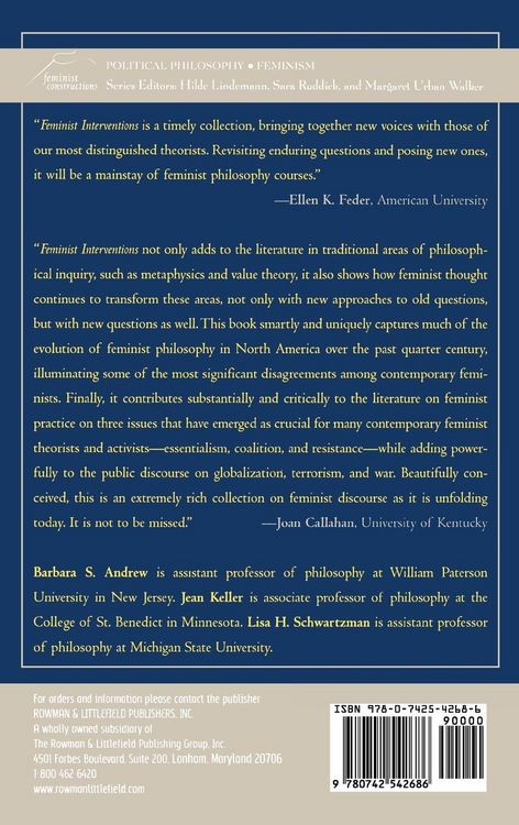 Produktbild: Feminist Interventions in Ethics and Politics