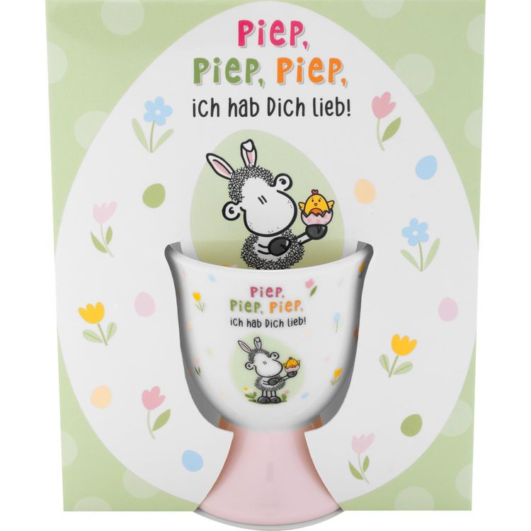 Eierbecher Motiv 'Piep, piep, piep, ich hab Dich lieb!'