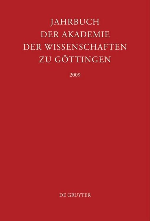 Produktbild: Jahrbuch der G&ouml;ttinger Akademie der Wissenschaften / 2009