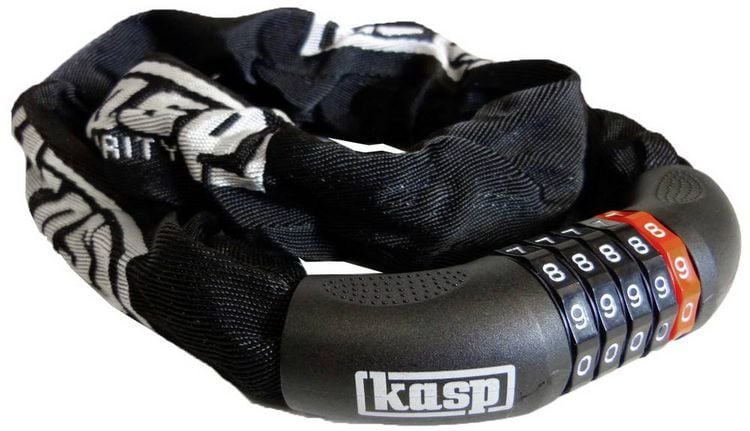 Produktbild: Kasp K470810D Kettenschloss Schwarz Zahlenschloss