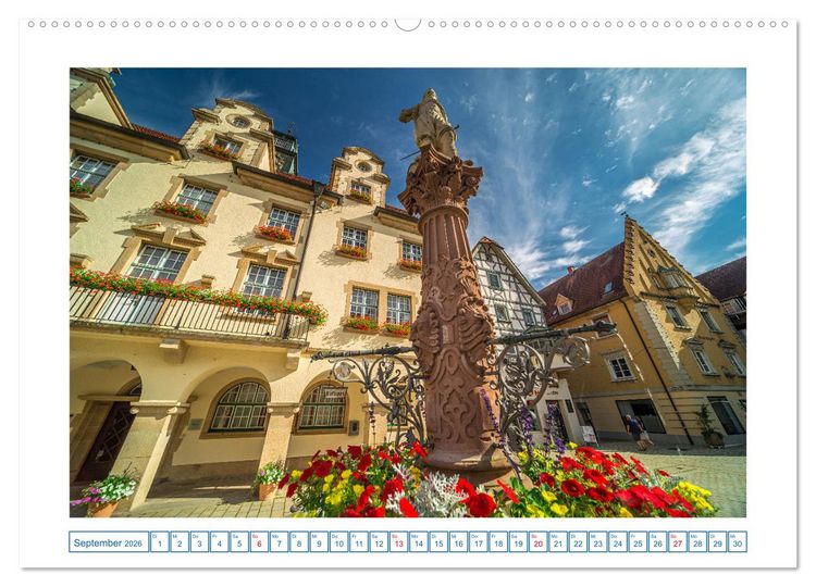 Produktbild: Sigmaringen - h&uuml;bsche Kleinstadt an der Donau (Wandkalender 2026 DIN A2 quer), CALVENDO Monatskalender