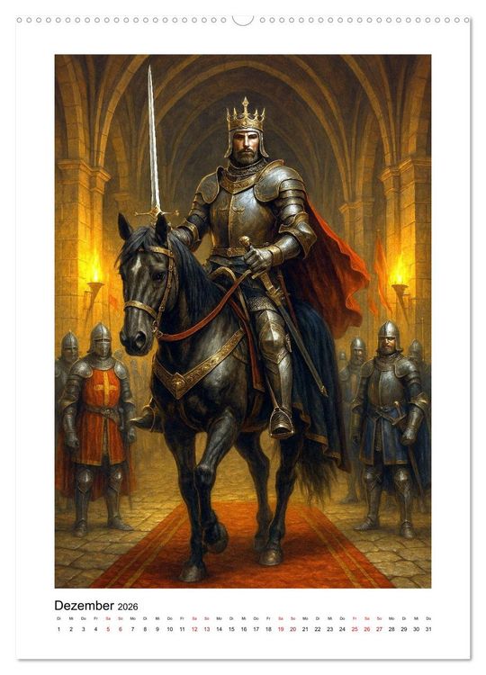 Produktbild: Ritter - Ehrenm&auml;nner (hochwertiger Premium Wandkalender 2026 DIN A2 hoch), Kunstdruck in Hochglanz