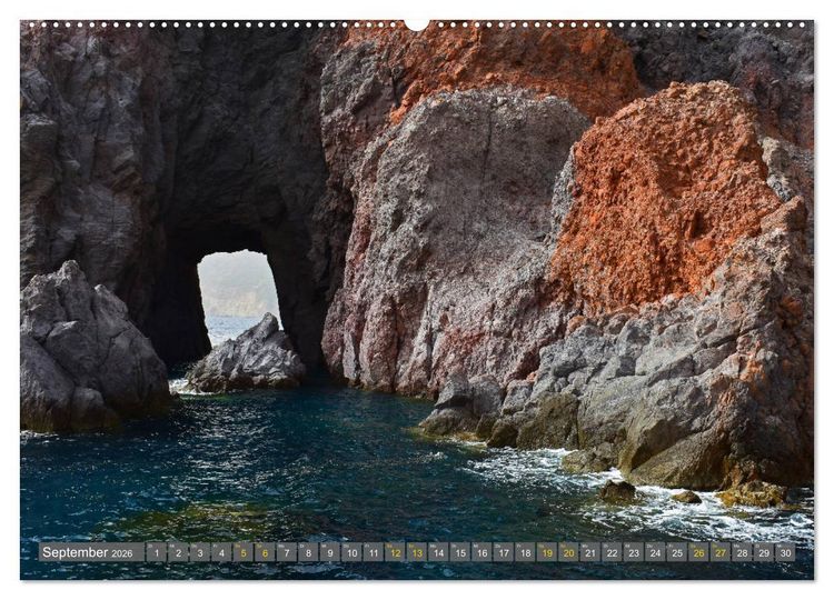 Produktbild: Das &Auml;olische Archipel - Inseln vom Vulkan geboren (hochwertiger Premium Wandkalender 2026 DIN A2 quer), Kunstdruck in Hochglanz