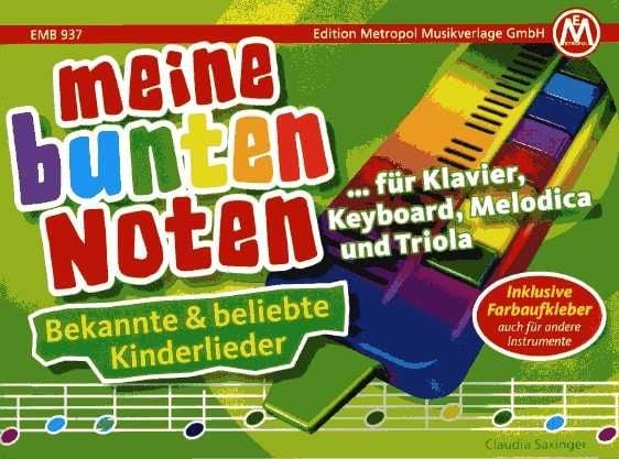 Produktbild: Meine bunten Noten f&uuml;r Klavier, Keyboard, Melodica und Triola