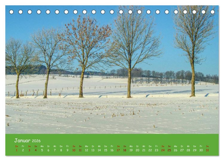 Produktbild: Bergisches Land (Tischkalender 2026 DIN A5 quer), CALVENDO Monatskalender