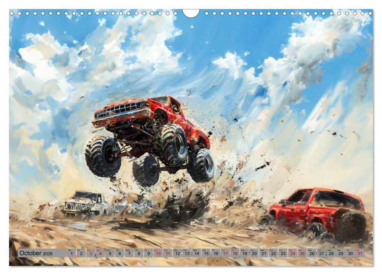 Produktbild: Monstertruck Madness (Wall Calendar 2026 DIN A3 landscape), CALVENDO 12 Month Wall Calendar