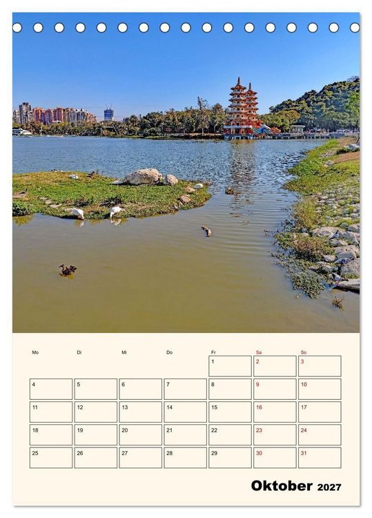 Produktbild: Taiwan &ndash; Traumreise durch Asiens Geheimtipp (Tischkalender 2027 DIN A5 hoch), CALVENDO Monatskalender