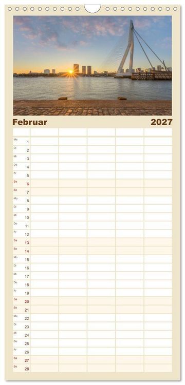 Produktbild: Familienplaner 2027 - Wundersch&ouml;ne Niederlande mit 5 Spalten (Wandkalender, 21 x 45 cm) CALVENDO