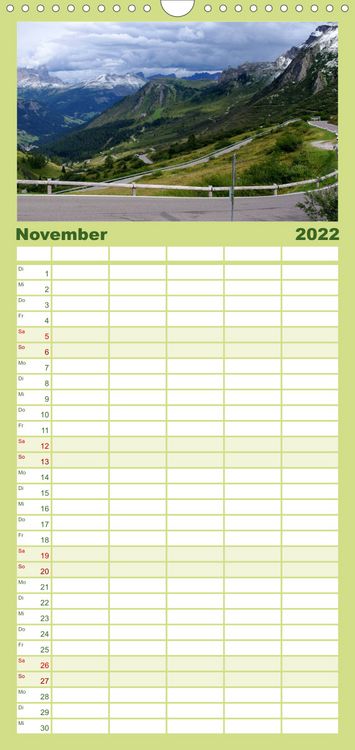 Produktbild: Familienplaner S&uuml;dtirol 2022 (Wandkalender 2022 , 21 cm x 45 cm, hoch)