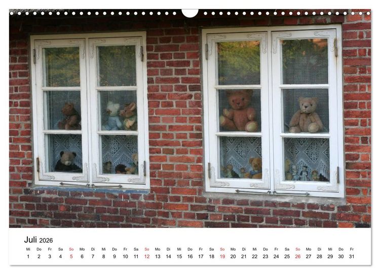 Produktbild: Teddys...jeder liebt sie (Wandkalender 2026 DIN A3 quer), CALVENDO Monatskalender