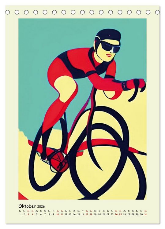 Produktbild: Geliebter Radsport (Tischkalender 2026 DIN A5 hoch), CALVENDO Monatskalender