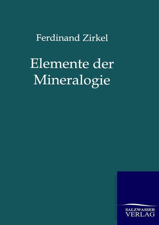Produktbild: Elemente der Mineralogie