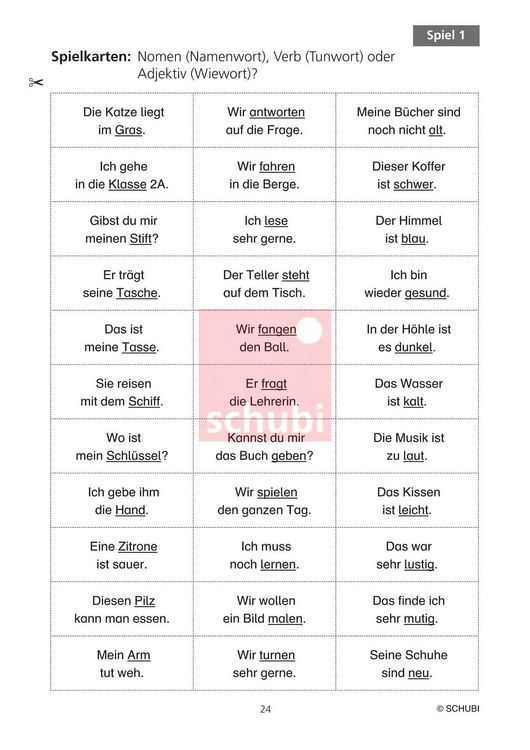 Produktbild: Grammatikspiele