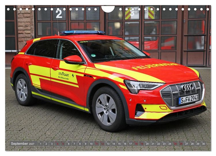 Produktbild: Einsatzfahrzeuge der Feuerwehr Stuttgart (Wandkalender 2027 DIN A4 quer), CALVENDO Monatskalender