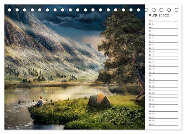 Produktbild: Kurze Auszeit (Tischkalender 2026 DIN A5 quer), CALVENDO Monatskalender