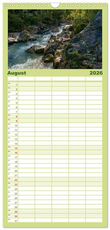 Produktbild: Familienplaner 2026 - Rund um den Hintersee und Zauberwald mit 5 Spalten (Wandkalender, 21 x 45 cm) CALVENDO