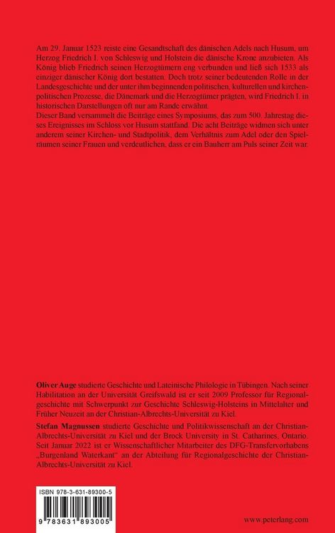 Produktbild: 500 Jahre Friedrich I. von D&auml;nemark