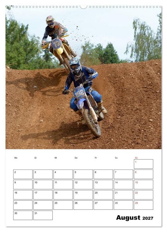 Produktbild: Motocross Terminplaner (hochwertiger Premium Wandkalender 2027 DIN A2 hoch), Kunstdruck in Hochglanz